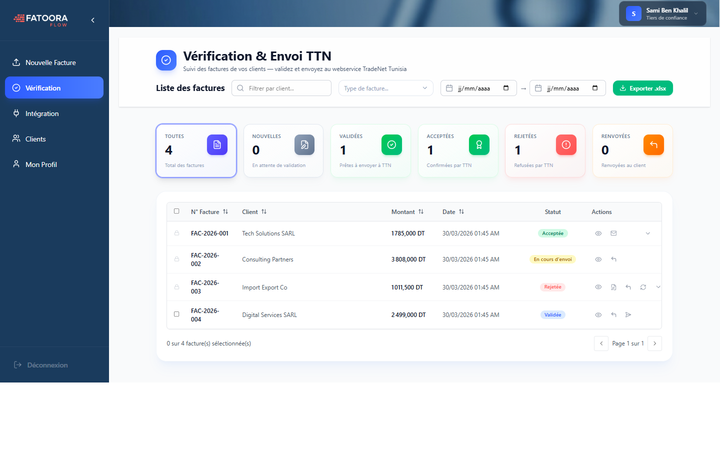 Suivi en temps réel